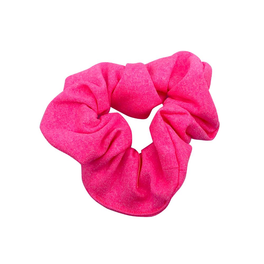 Coral#Hair scrunchie