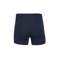 Navy#Girl wearing Bleumer tumble shorts