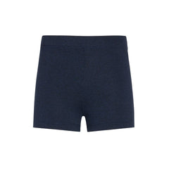 Navy#Girl wearing Bleumer tumble shorts