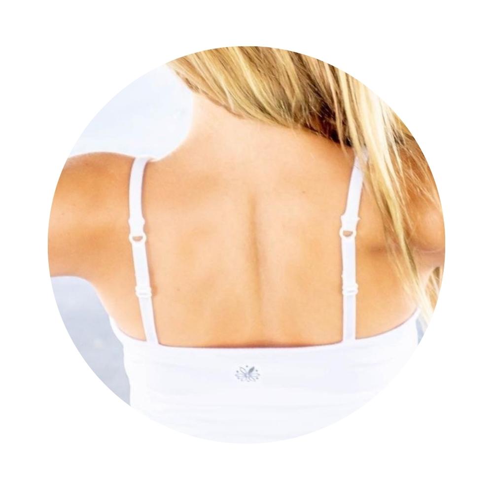 Solid Poly Female MB Back with Shelf Bra