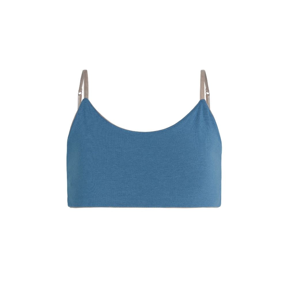 Shema Bralette (V-neck Summer Carnival Bra Top in Yellow and Blue