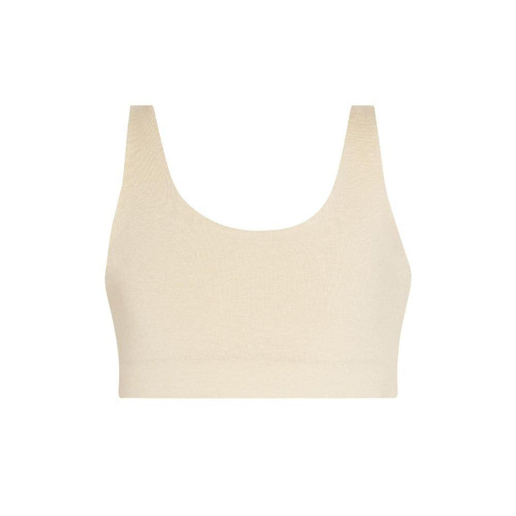 Aster Bra Bundle#Beige bra with front view displayed on a white background.