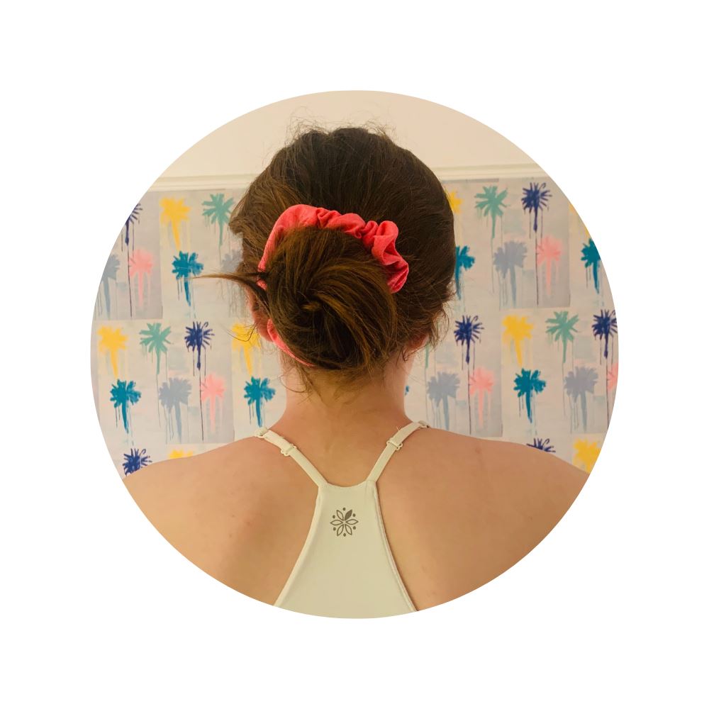 Coral#Hair Scrunchie