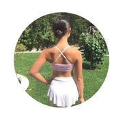 White-Pink#Sports Bras & Bralettes For Girls, Tweens and Teens